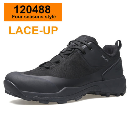 Leather Platform Sneakers for Hiking