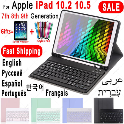 Case for iPad 10.2 Keyboard Case for Apple iPad