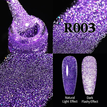 Reflective Glitter UV Gel Nail Polish Rose