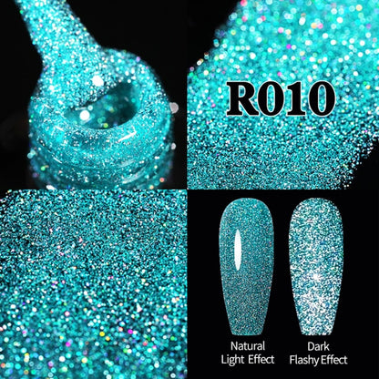 Reflective Glitter UV Gel Nail Polish Rose