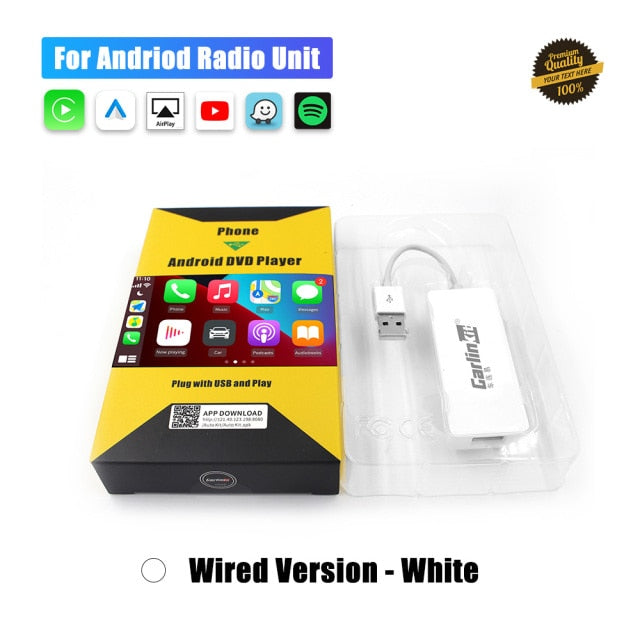 Wireless CarPlay Dongle USB Android Auto Navigation