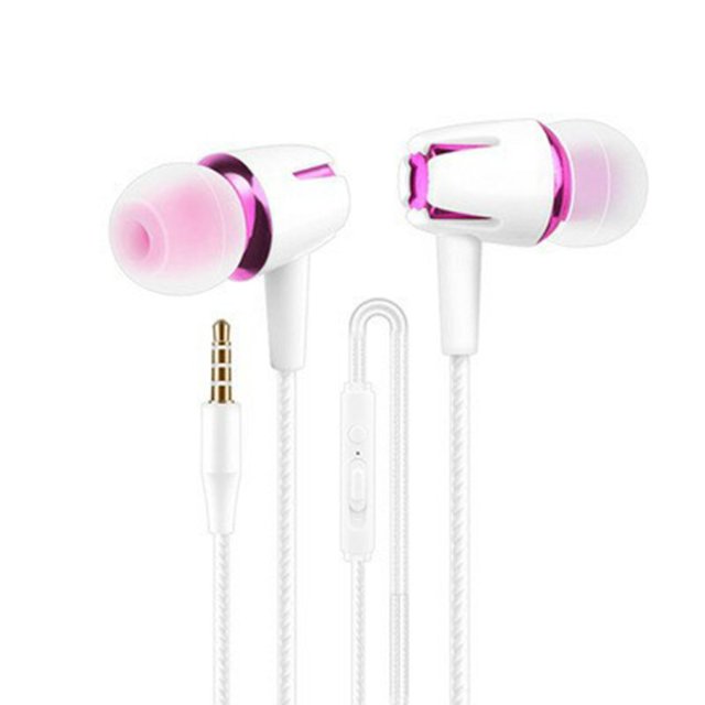 Wired Earphone Electroplating Bass Stereo