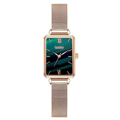 Luxury Square Green Dial Bracelet