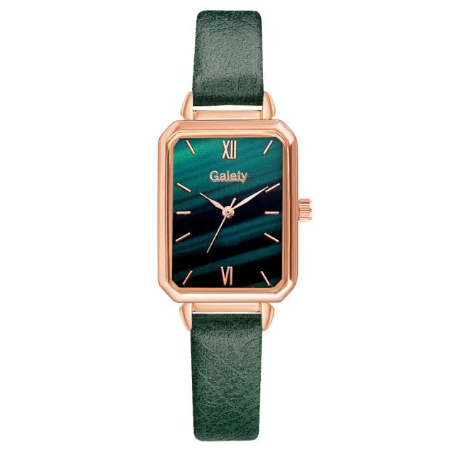 Luxury Square Green Dial Bracelet