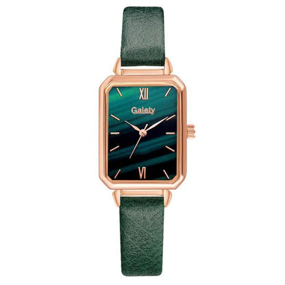 Luxury Square Green Dial Bracelet