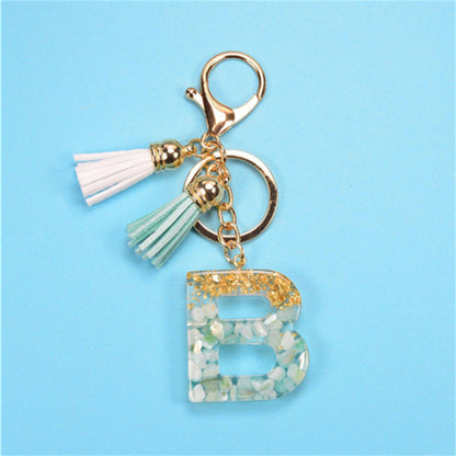 Exquisite Letters Resin Key chains