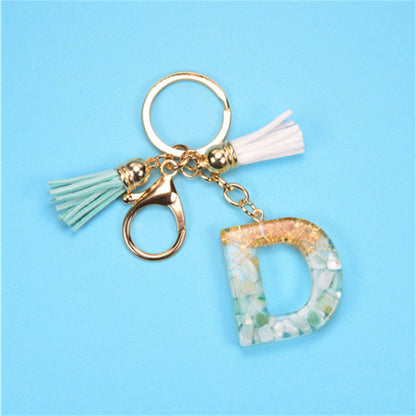 Exquisite Letters Resin Key chains