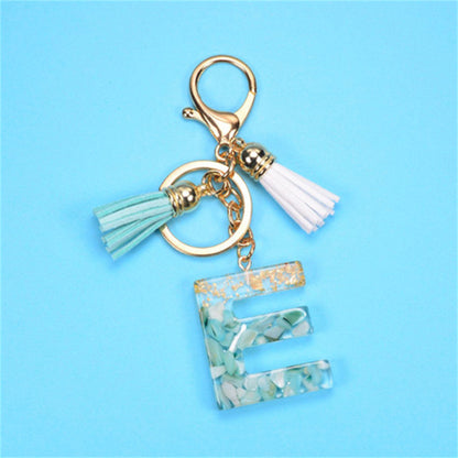 Exquisite Letters Resin Key chains