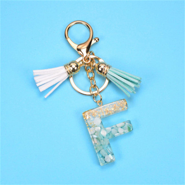 Exquisite Letters Resin Key chains