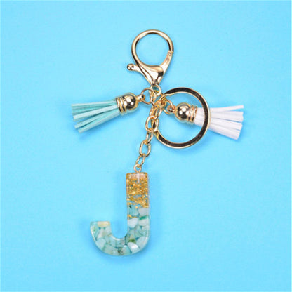 Exquisite Letters Resin Key chains