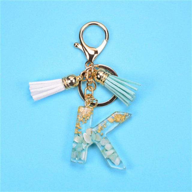 Exquisite Letters Resin Key chains