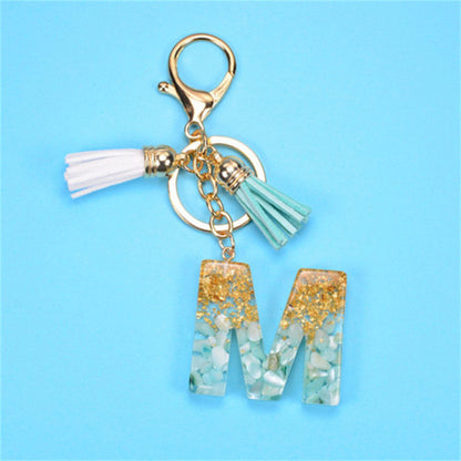 Exquisite Letters Resin Key chains