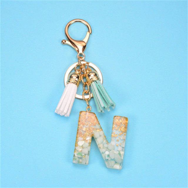 Exquisite Letters Resin Key chains