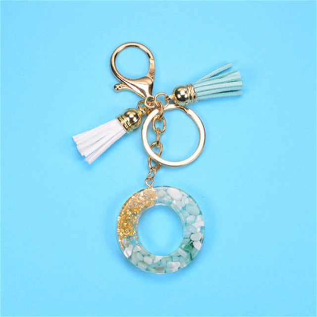 Exquisite Letters Resin Key chains