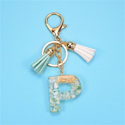 Exquisite Letters Resin Key chains