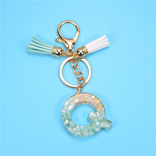 Exquisite Letters Resin Key chains