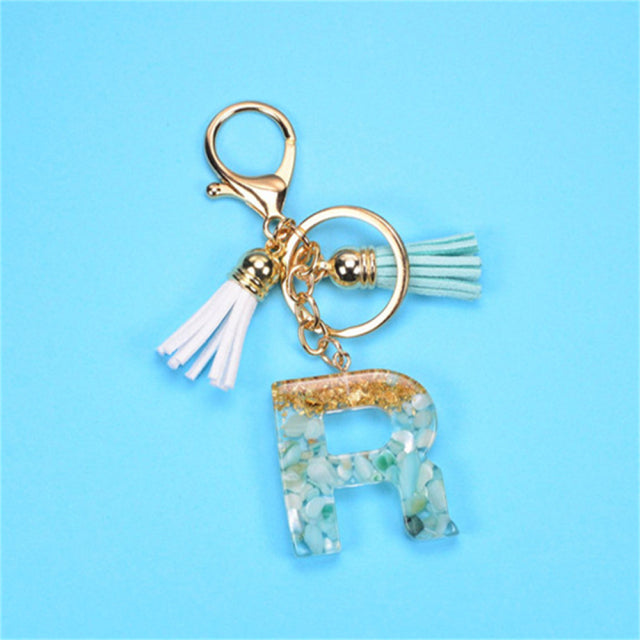 Exquisite Letters Resin Key chains