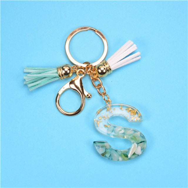 Exquisite Letters Resin Key chains