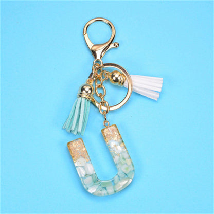 Exquisite Letters Resin Key chains