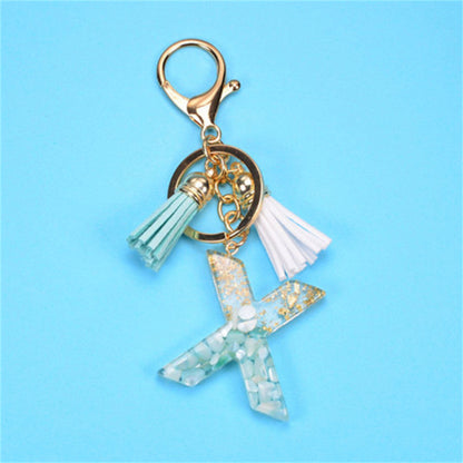 Exquisite Letters Resin Key chains