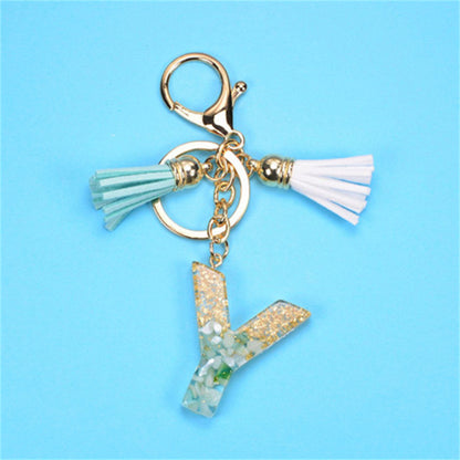 Exquisite Letters Resin Key chains