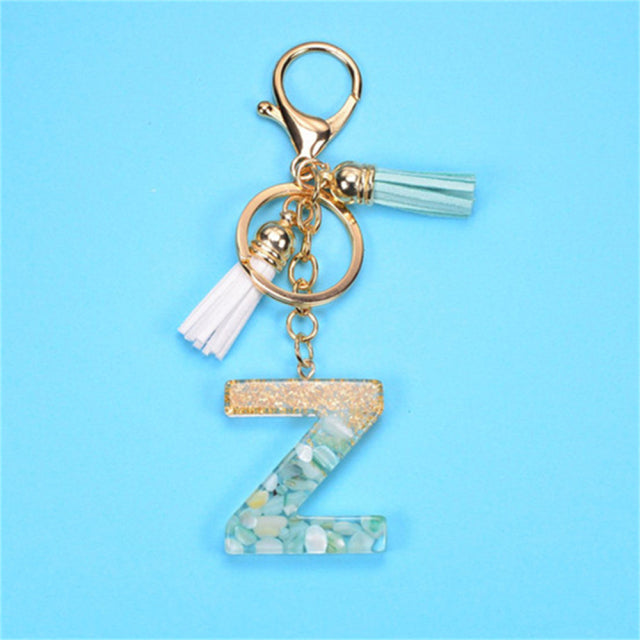 Exquisite Letters Resin Key chains