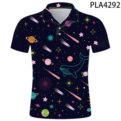 Polo Homme Starry Sky 3D Printed