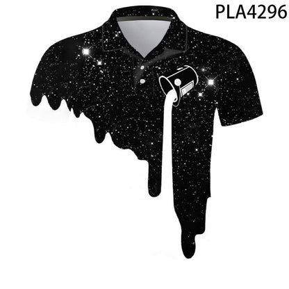 Polo Homme Starry Sky 3D Printed