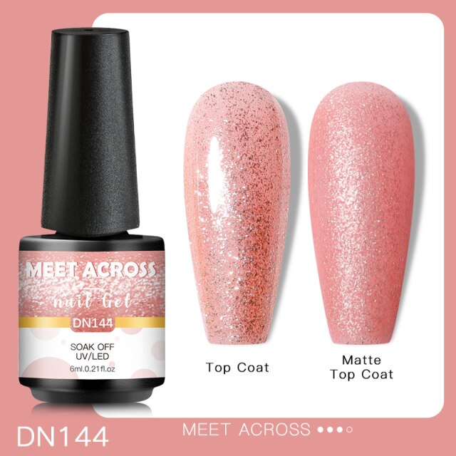 Reflective Glitter Thermal UV Nail Gel Polish