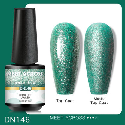 Reflective Glitter Thermal UV Nail Gel Polish