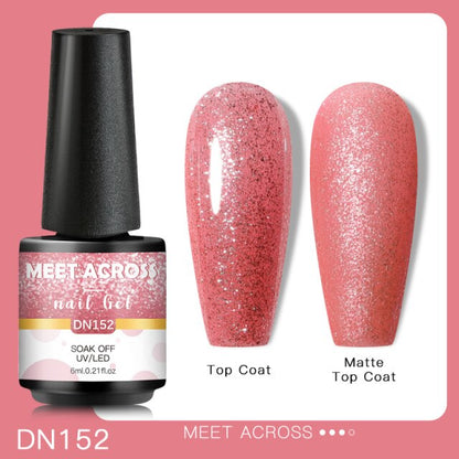 Reflective Glitter Thermal UV Nail Gel Polish