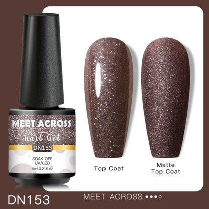 Reflective Glitter Thermal UV Nail Gel Polish