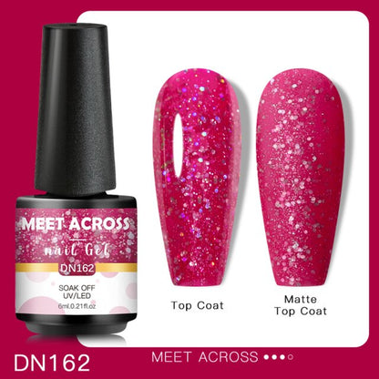 Reflective Glitter Thermal UV Nail Gel Polish