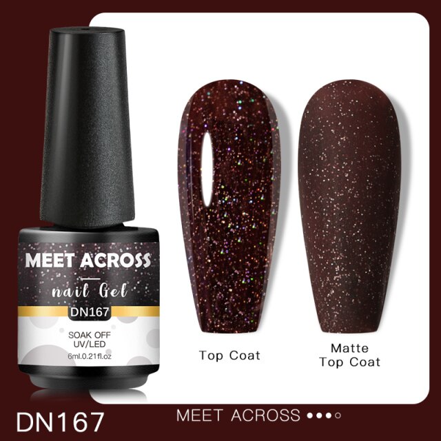 Reflective Glitter Thermal UV Nail Gel Polish