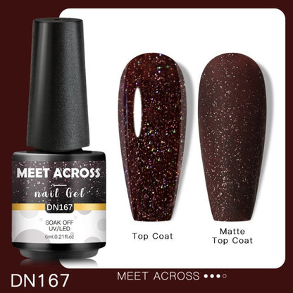 Reflective Glitter Thermal UV Nail Gel Polish