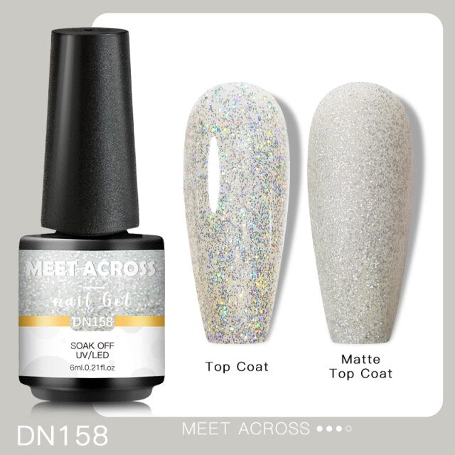 Reflective Glitter Thermal UV Nail Gel Polish