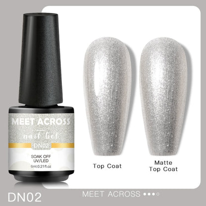 Reflective Glitter Thermal UV Nail Gel Polish