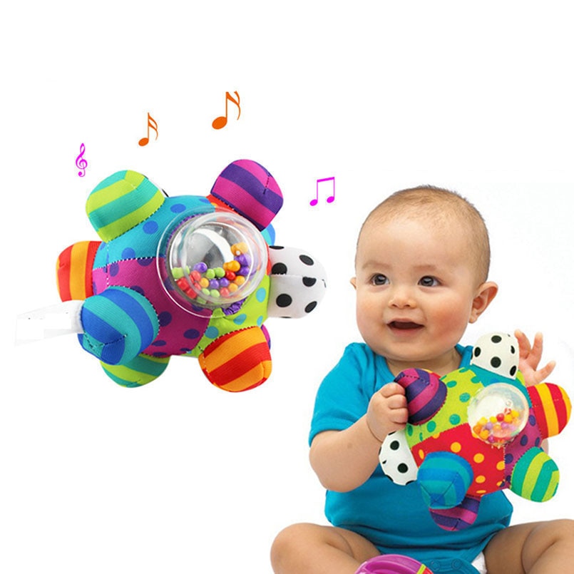 Fun Little Loud Bell Baby Ball Rattles Toy