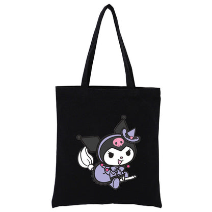 Little Black Bunny Cat Rock Reusable Shopping Bag