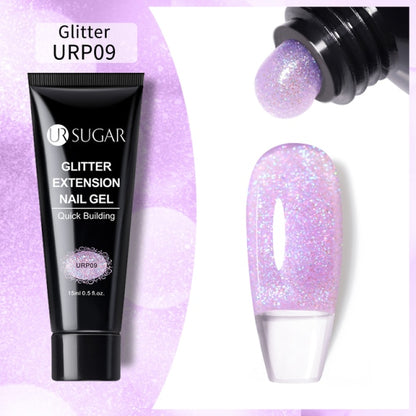 Reflective Glitter Acrylic Gel Extension Soak