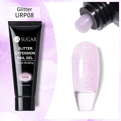 Reflective Glitter Acrylic Gel Extension Soak