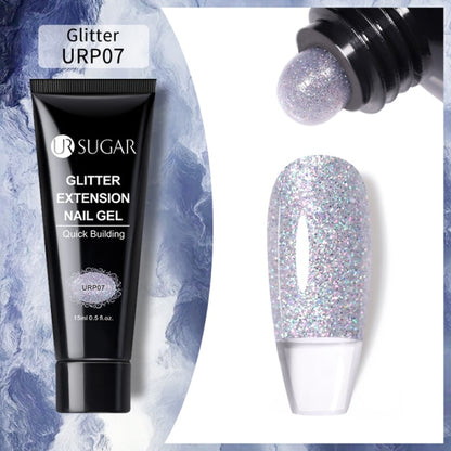 Reflective Glitter Acrylic Gel Extension Soak