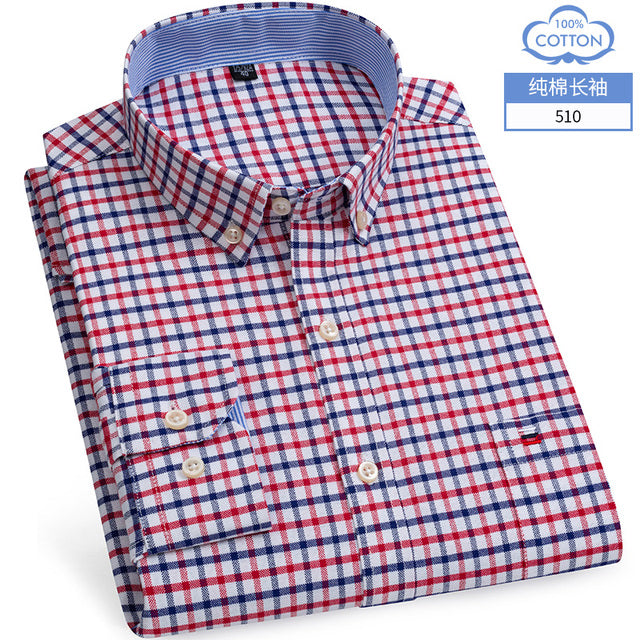 Long Sleeve Cotton Oxford Soft Comfortable