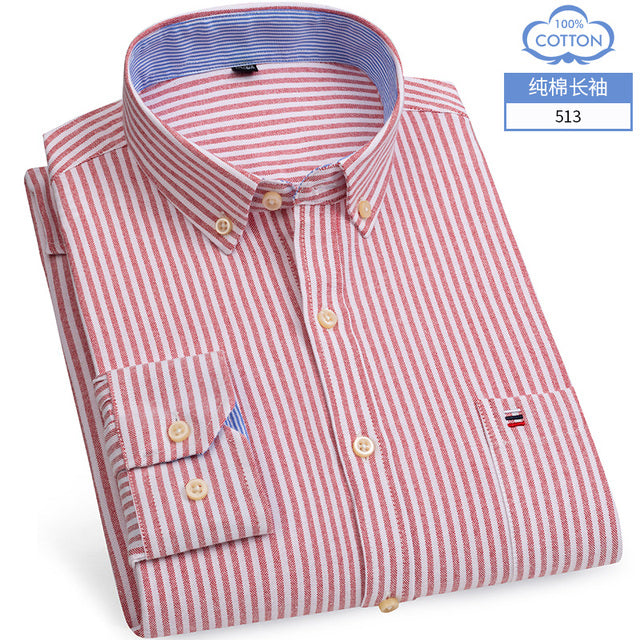 Long Sleeve Cotton Oxford Soft Comfortable