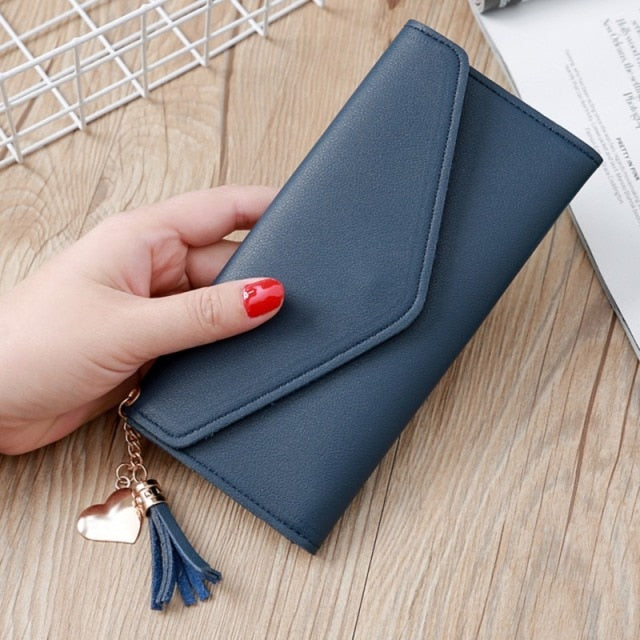 Brand Designer Short Coin Cluth Purses Leather Long Wallets