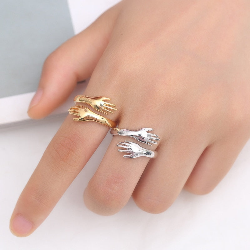 Silver Gold Ring Trendy