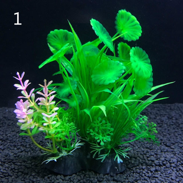 Kinds Artificial Aquarium Decor Plants