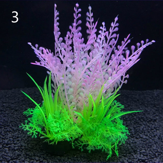 Kinds Artificial Aquarium Decor Plants