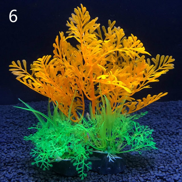 Kinds Artificial Aquarium Decor Plants