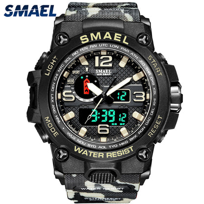 Waterproof Clock Alarm Wristwatch Quartz Military Watch